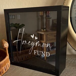 Black Honeymoon Fund Shadow Box